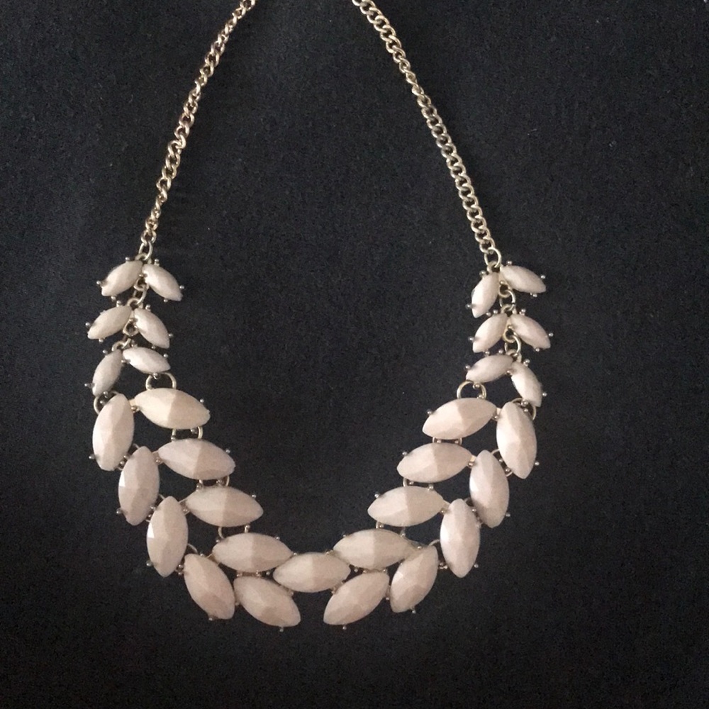 Dusty Pink / Mauve Simple Statement Necklace